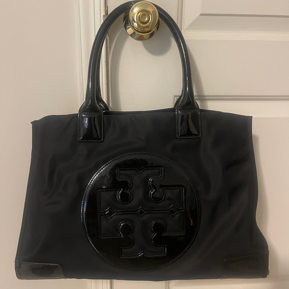 TORY BURCH ELLA PATENT TOTE BAG